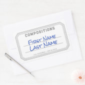 Composition personnalisée Étiquette de livre Clean (Enveloppe)