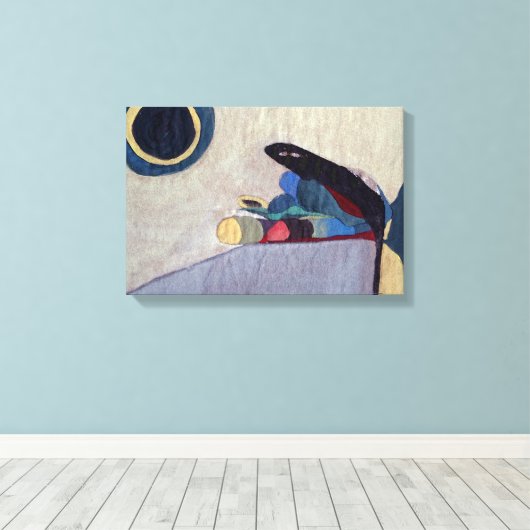 "Composition", toile Abstraite enveloppée d'art (Insitu (Plancher de Bois))