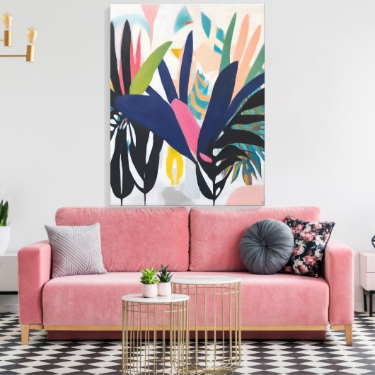 Composition tropicale - Toile embouteillée (Insitu(Salon))