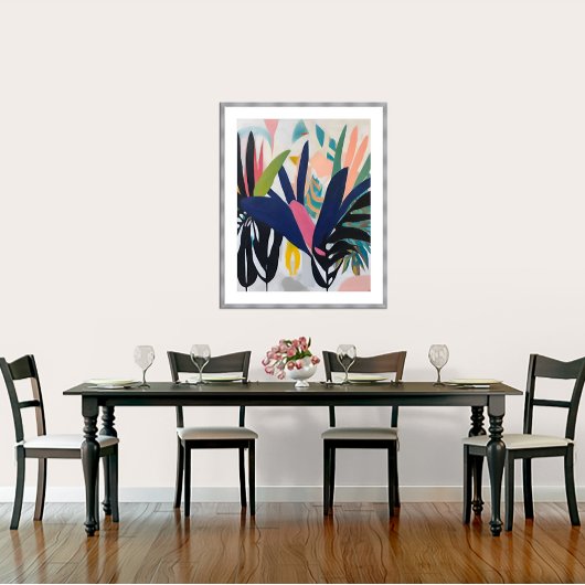 Composition tropicale - Toile embouteillée