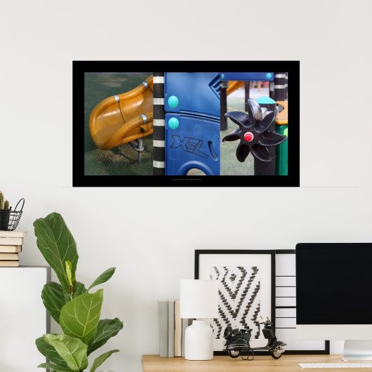 Composition urbaine Poster d'aire de jeu pour enfa (Bureau à domicile)