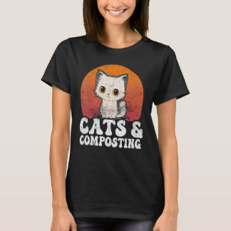 Compost Cats And Composting Expert Composter Worms T-shirt