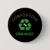 compost compostering composter biologische landbou ronde button 5,7 cm (Voorkant)
