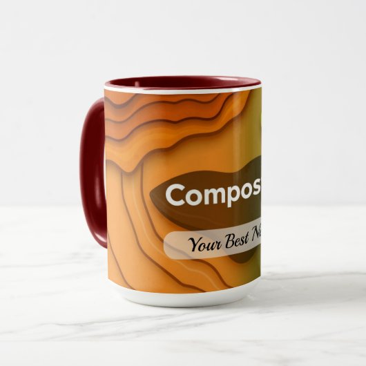 Compost Cycle Mug Custom Mok (Voorkant links)