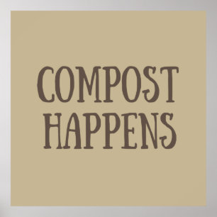 compost gebeurt composter poster