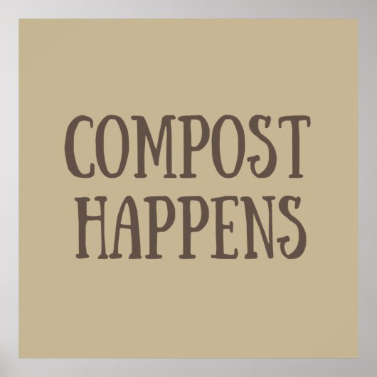 compost gebeurt composter poster (Voorkant)