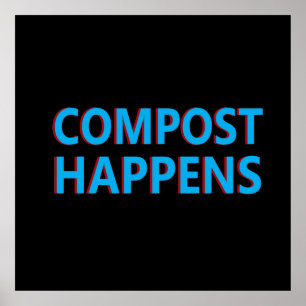 compost gebeurt composter poster