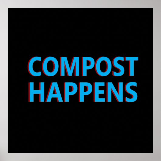 compost gebeurt composter poster (Voorkant)