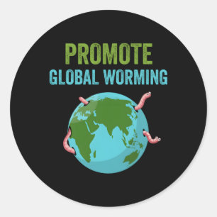 Compost Global Worming Com Composteren Wormen Ronde Sticker