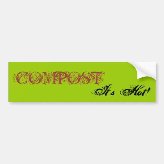 Compost...Het is heet! Sticker (Voorkant)