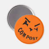Compost Jack-o-Lantern Magnet Magneet (Voorkant / Achterkant)