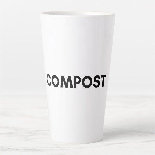 compost latte mok (Voorkant)