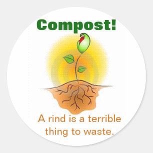 Compost Ronde Sticker