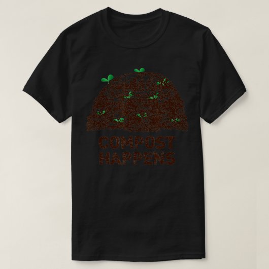 Compost se produit TShirt Funny jardinage jardiner (Design devant)