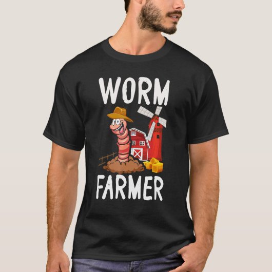 Compost Worm Farmer Expert Composter Composting Wo T-shirt (Voorkant)