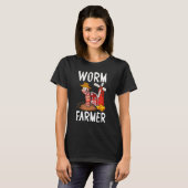 Compost Worm Farmer Expert Composter Composting Wo T-shirt (Voorkant volledig)