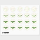 Compostage uniquement - Étiquette compostable (Feuille)