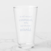 Compréhension et adoration Verre drôle (Dos)