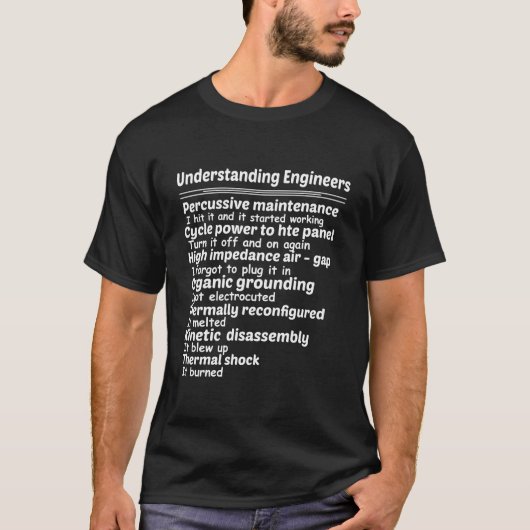 Comprendre les ingénieurs T-shirt percussive Maint (Devant)