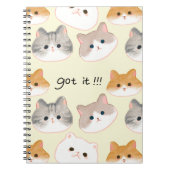 "Compris ! Adorable Chat Visages Carnet 🐾 (Devant)