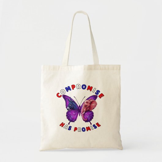 Compromissen zijn beloftes tote bag (Voorkant)