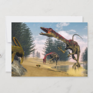 Compsognathus dinosaurussen - 3D rendering