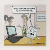 Comptabilisation Drunk Bilan Punny Jigsaw Puzzle (Vertical)