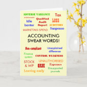 Comptabiliser Les Mots ! Carte d'anniversaire (Fleur jaune)