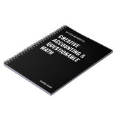 Comptabilité Créative & Cahier de Maths Contestabl (Côté gauche)