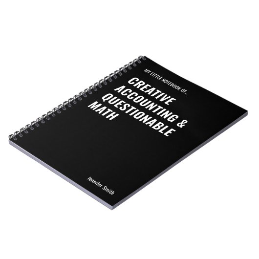 Comptabilité Créative & Cahier de Maths Contestabl (Côté gauche)
