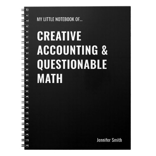 Comptabilité Créative & Cahier de Maths Contestabl (Devant)