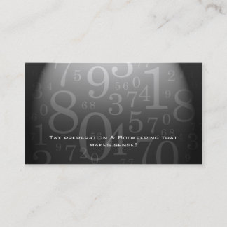 Comptabilité - gris de carte de visite de
