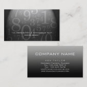 Comptabilité - gris de carte de visite de (Devant / Derrière)