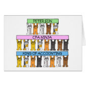 Comptabilité Ninja Cartoon Chats (Devant horizontal)