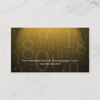 Comptabilité - or de carte de visite de