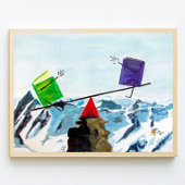 Comptabilité Poster Art Balance des livres