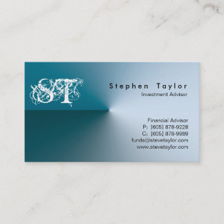 Comptabilité simple bleue de carte de visite