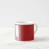 "Comptable Actionné Au Café" Espresso Mug (Devant droit)