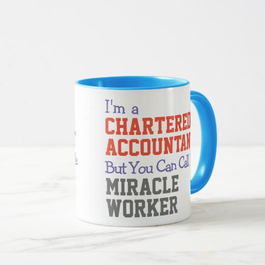 Comptable agréé Miracle Worker Mug (Devant droit)