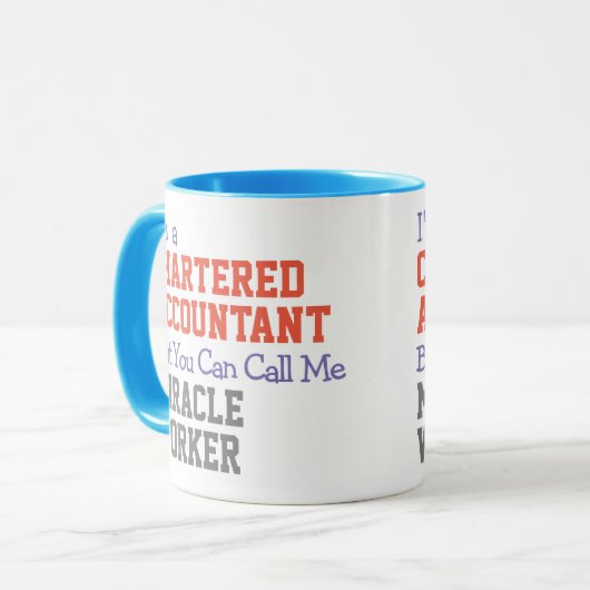 Comptable agréé Miracle Worker Mug (Devant gauche)