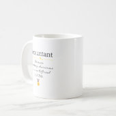 Comptable amusant Titre du travail Café Mug (Devant gauche)