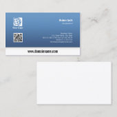 Comptable Bordure blanche Carte de visite simple # (Devant / Derrière)