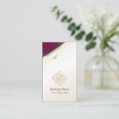 Comptable Carte de visite Gold Floral Flouring (Debout devant)