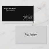 Comptable - cartes de visite (Devant / Derrière)
