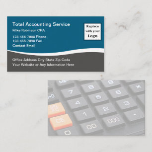 Comptable Cartes de visite de budget simple et mod