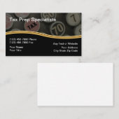 Comptable Cartes de visite modernes uniques (Devant / Derrière)