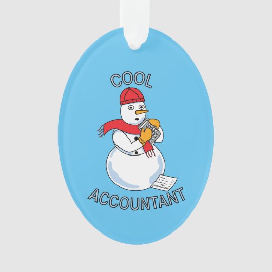 Comptable cool Ornement en céramique Snowman (devant)