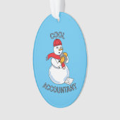 Comptable cool Ornement en céramique Snowman (devant)