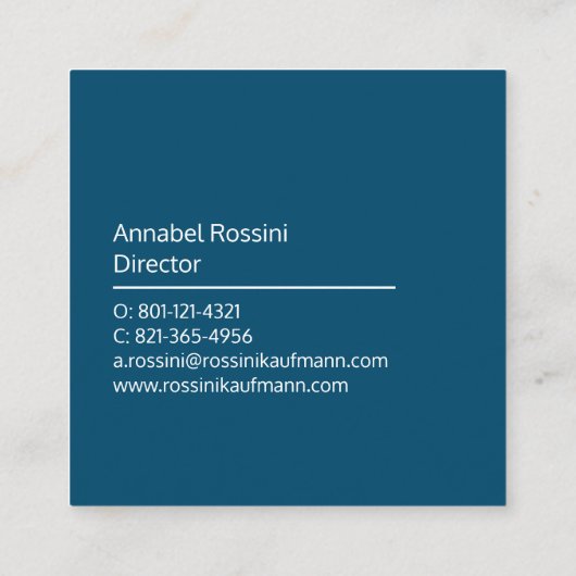 Comptable CPA Carte de visite de la dotation profe (Dos)