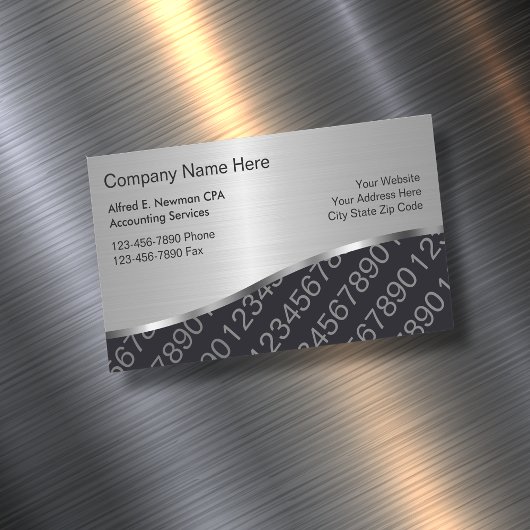 Comptable CPA Carte de visite Magnets Nouveau